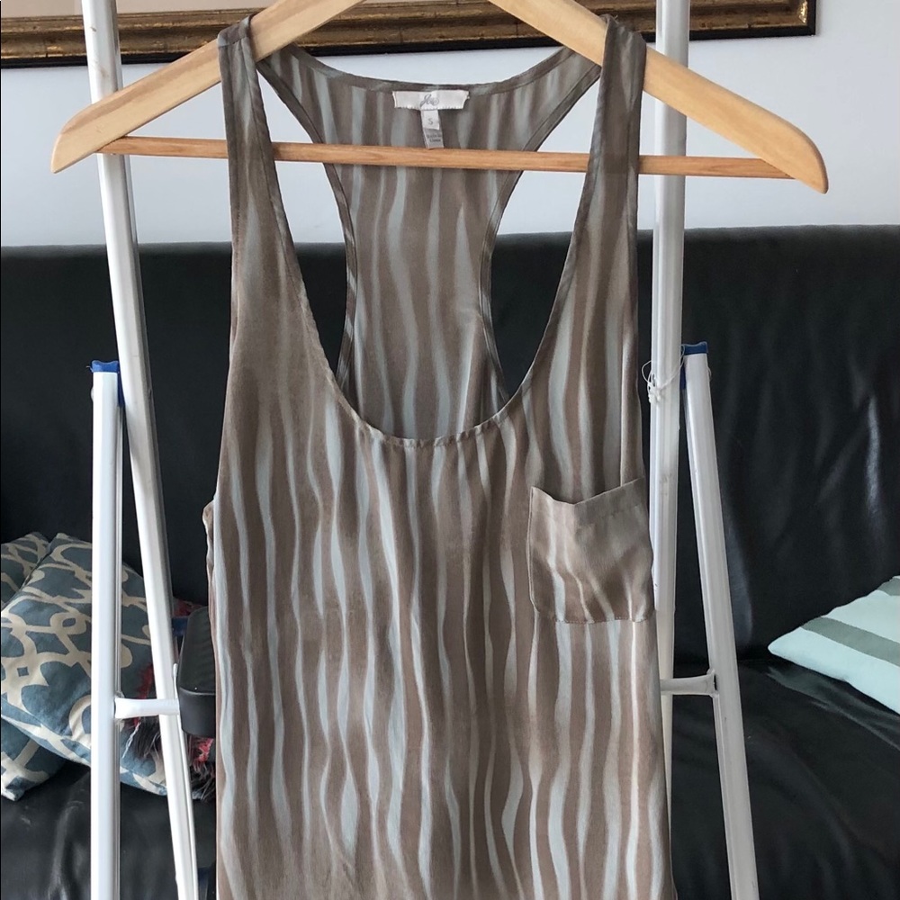 JOIE Silk Animal Print Top Size Small